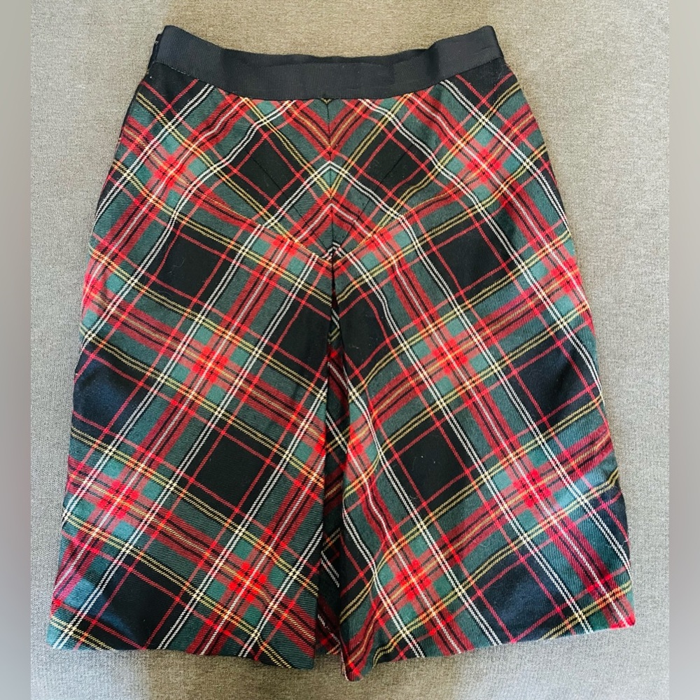 J crew wool plaid skirt